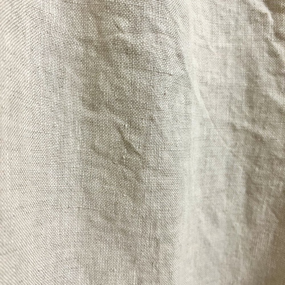 100% linen wide-leg/high-rise/elastic waist pants - Picture 15 of 16